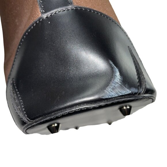 Joy Mangano Brown Bucket Purse Bag Shoulder Purse Triple Compartment u - Picture 4 of 7